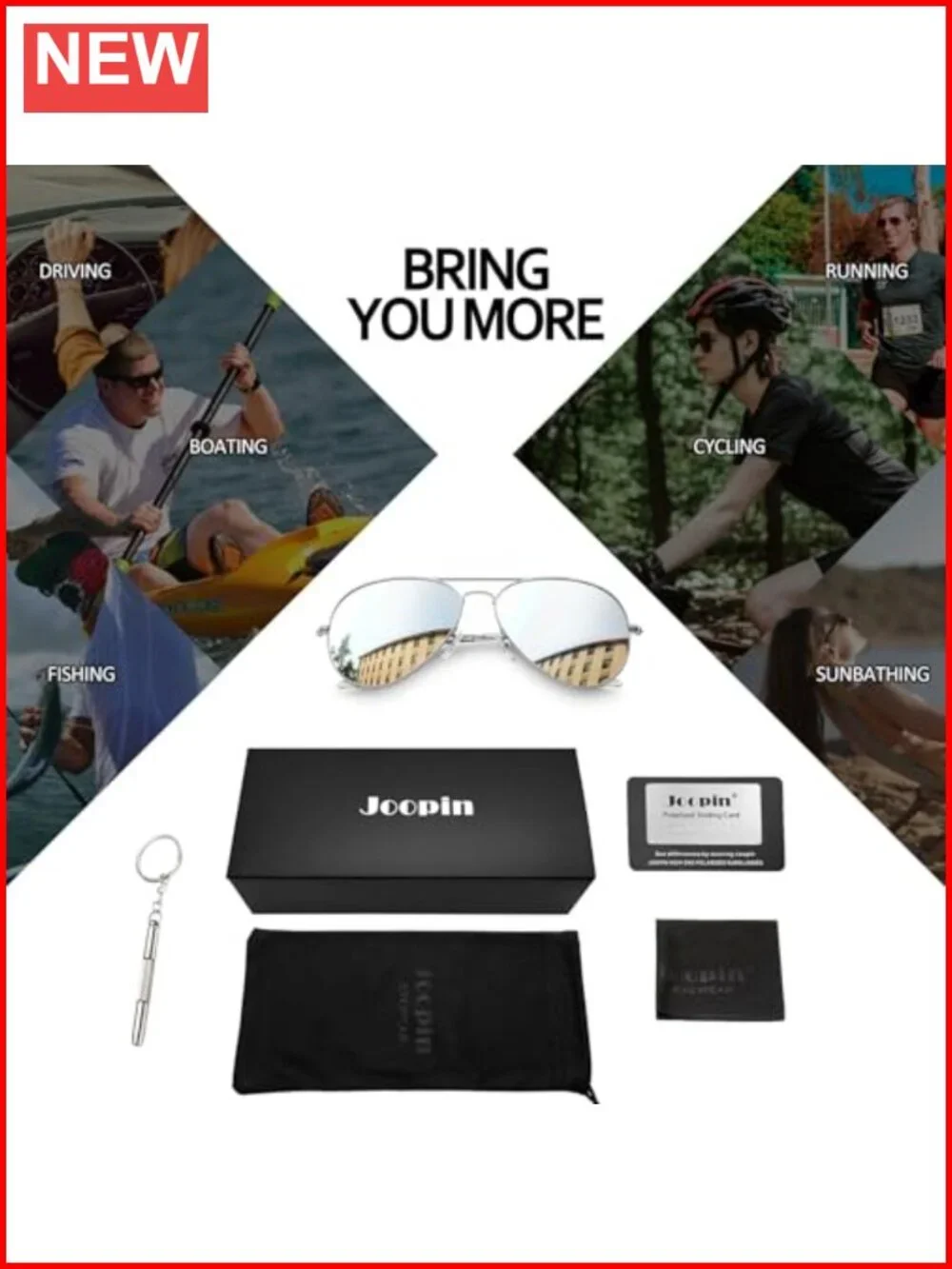 Polarized Metal Aviation Sunglasses Military Rectangle Shades UV400 Protection